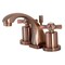 Kingston Brass KS494ZXAC Millennium 8" Widespread Bathroom Faucet, Antique Copper KS494ZXAC - alternate 1
